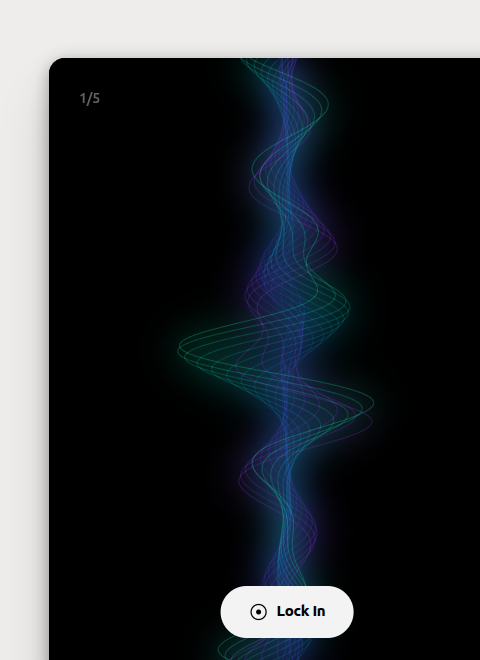 Dialed GG Sound recreate phase — drag vertically to sweep through frequencies and match the tone from memory